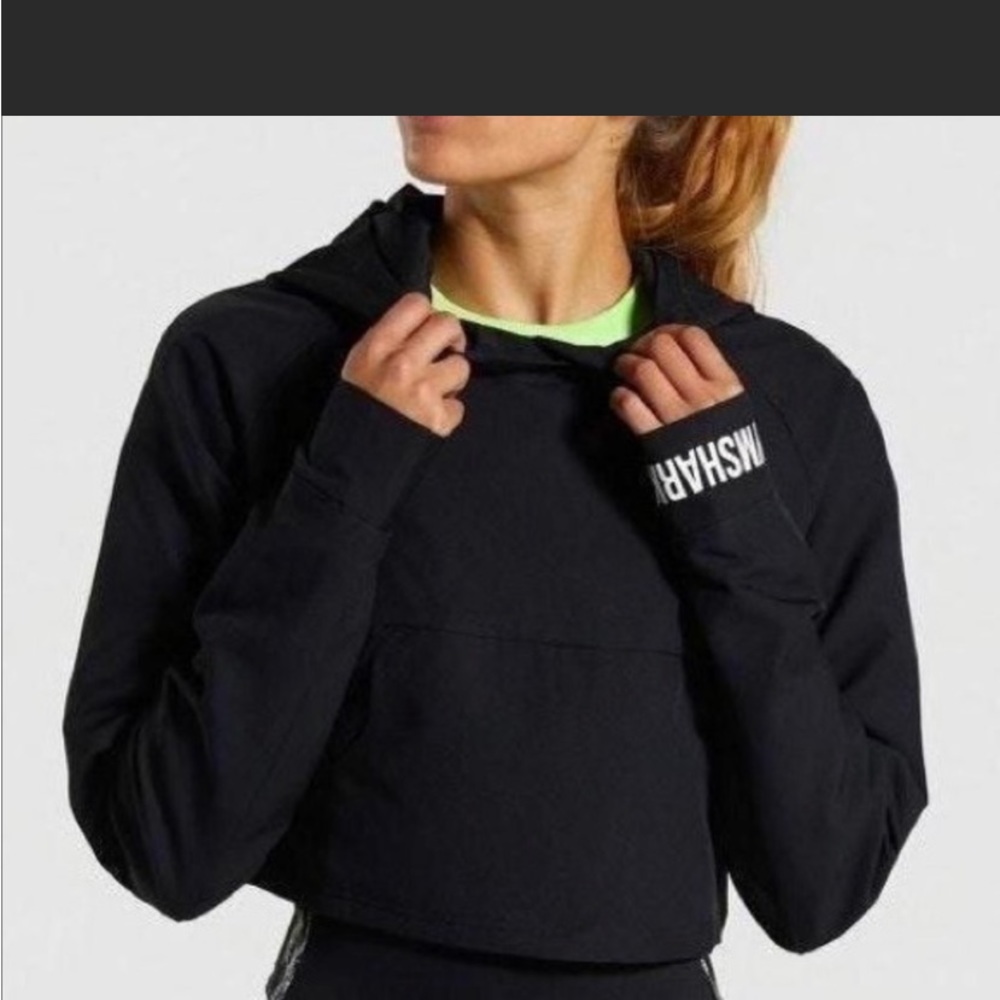 Gymshark Non Stop Cropped Hoodie - Black Size XS